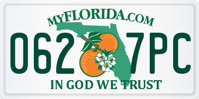 FL license plate 0627PC