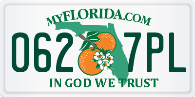 FL license plate 0627PL