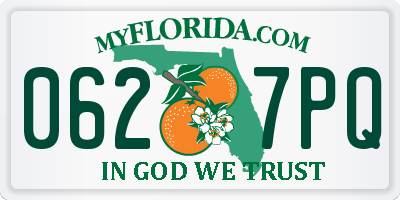 FL license plate 0627PQ