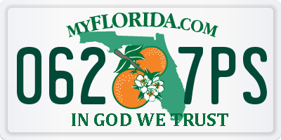 FL license plate 0627PS
