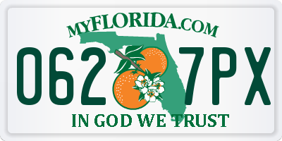 FL license plate 0627PX
