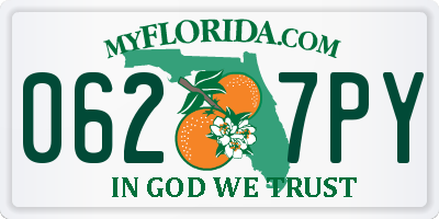 FL license plate 0627PY