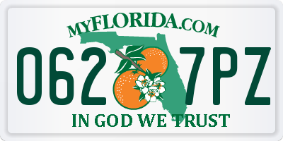 FL license plate 0627PZ