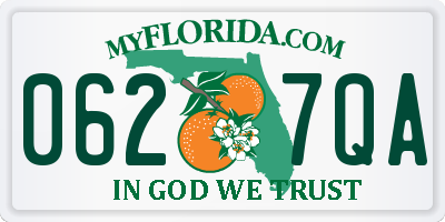 FL license plate 0627QA