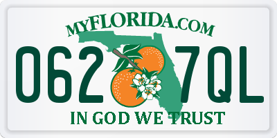FL license plate 0627QL