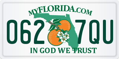 FL license plate 0627QU