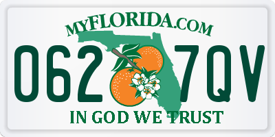 FL license plate 0627QV