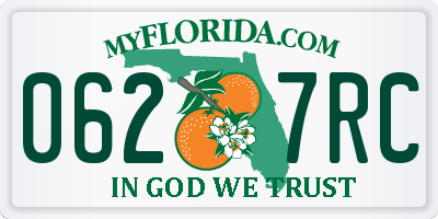FL license plate 0627RC
