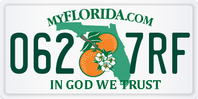 FL license plate 0627RF