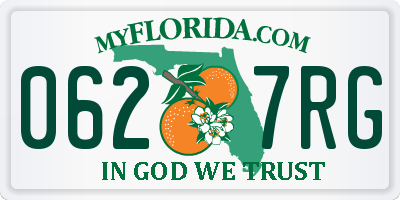 FL license plate 0627RG