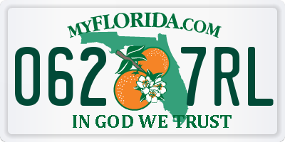 FL license plate 0627RL