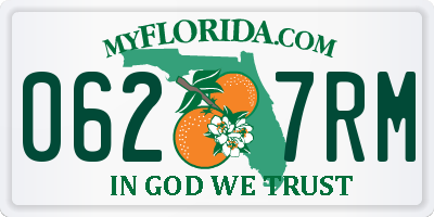 FL license plate 0627RM