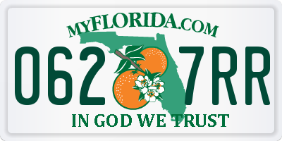 FL license plate 0627RR