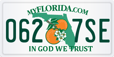 FL license plate 0627SE