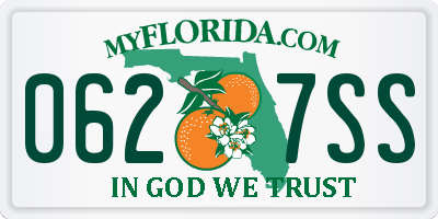 FL license plate 0627SS