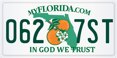 FL license plate 0627ST