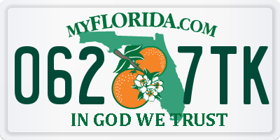 FL license plate 0627TK