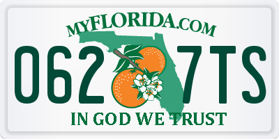FL license plate 0627TS