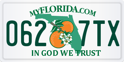 FL license plate 0627TX
