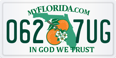 FL license plate 0627UG