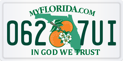 FL license plate 0627UI