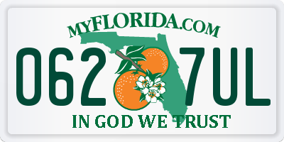 FL license plate 0627UL