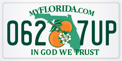 FL license plate 0627UP
