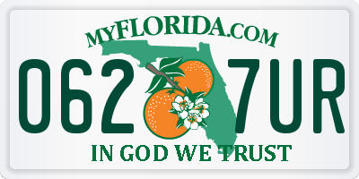 FL license plate 0627UR