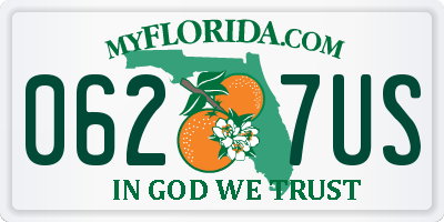 FL license plate 0627US