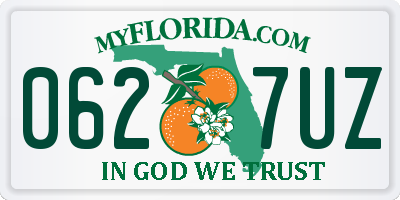FL license plate 0627UZ