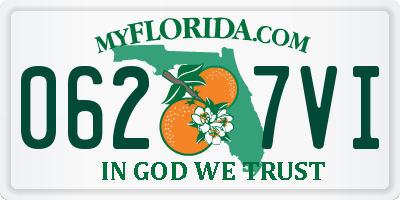 FL license plate 0627VI