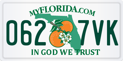 FL license plate 0627VK