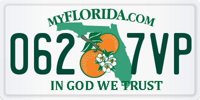FL license plate 0627VP