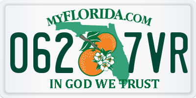 FL license plate 0627VR