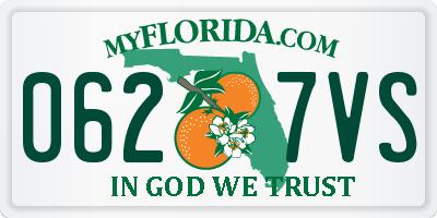 FL license plate 0627VS