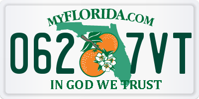 FL license plate 0627VT