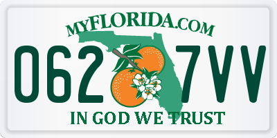 FL license plate 0627VV