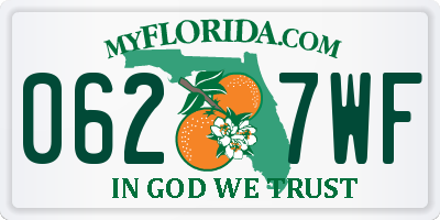 FL license plate 0627WF