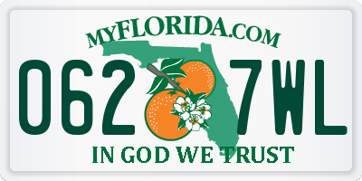 FL license plate 0627WL