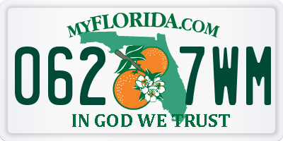 FL license plate 0627WM