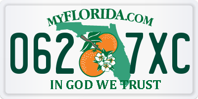 FL license plate 0627XC