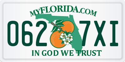 FL license plate 0627XI