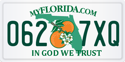 FL license plate 0627XQ