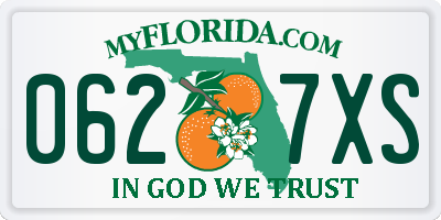 FL license plate 0627XS