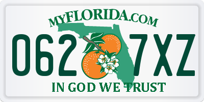 FL license plate 0627XZ