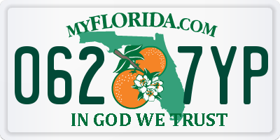 FL license plate 0627YP