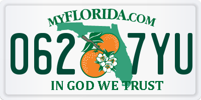 FL license plate 0627YU