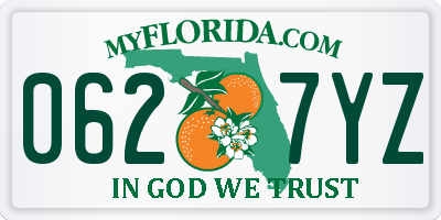 FL license plate 0627YZ