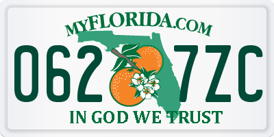 FL license plate 0627ZC