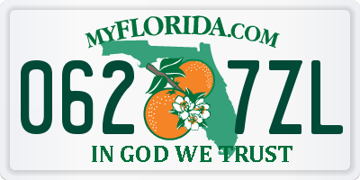 FL license plate 0627ZL